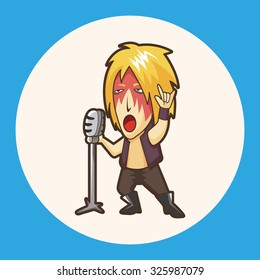 band member singer theme elements