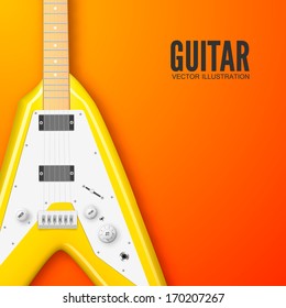 band music electric Guitar icon flyer