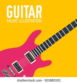 band music electric Guitar icon flyer