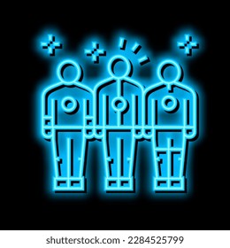 band music group neon light sign vector. band music group illustration