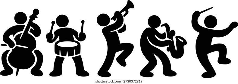  Band Musicians Digital EPs Gráficos vetoriais Ficheiro