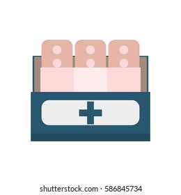 band plaster first aid vector illustration eps 10