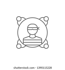 Band, police icon. Element of police icon. Premium quality graphic design icon. Signs and symbols collection icon for websites, web design, mobile app