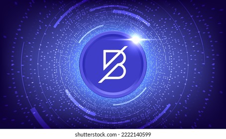 Band Protocol (BAND) coin cryptocurrency concept banner background.