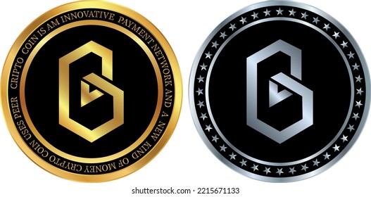 band protocol-band coin vector illustrations. vector crypto coins.