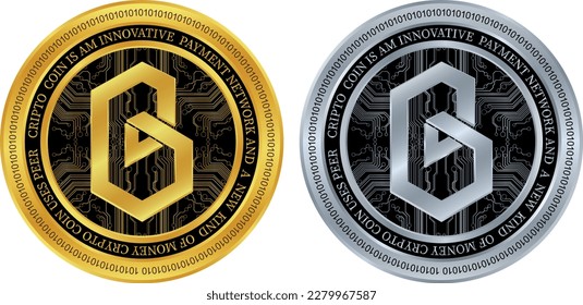 band protocol-band coin vector illustrations. vector crypto coins.