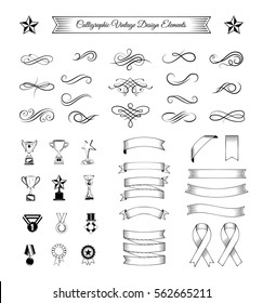 Band ribbon tape collection of fifteen design variations, eps10 vector copyspace element set