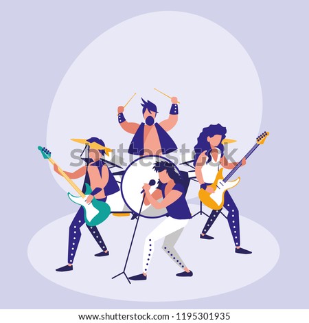 band of rock avatar character