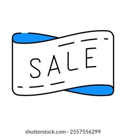 band sale line icon vector. band sale sign. isolated symbol illustration