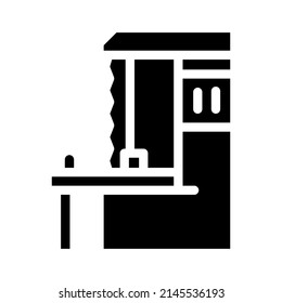 band saws glyph icon vector. band saws sign. isolated contour symbol black illustration