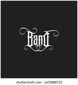 Band typography Tshirt design vector