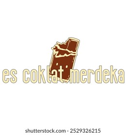 Banda Aceh 12 outubro 2024, este vetor retrata um logotipo de chocolate