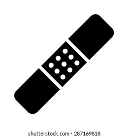 Bandage / band aid flat vector icon for medical app and website