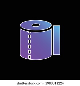 Bandblau Farbverlauf-Vektorsymbol
