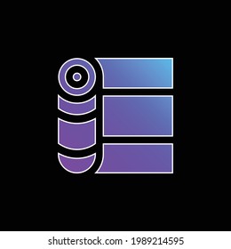 Icono de vector de gradiente azul de banda