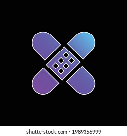 Bandblau Farbverlauf-Vektorsymbol