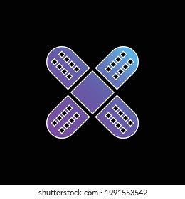 Bandblau Farbverlauf-Vektorsymbol