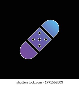 Bandblau Farbverlauf-Vektorsymbol