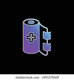 Bandage blue gradient vector icon