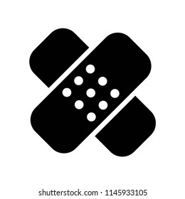 Bandage cross icon vector icon. Simple element illustration. Bandage cross symbol design. Can be used for web and mobile.