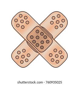 Bandage crossed symbol