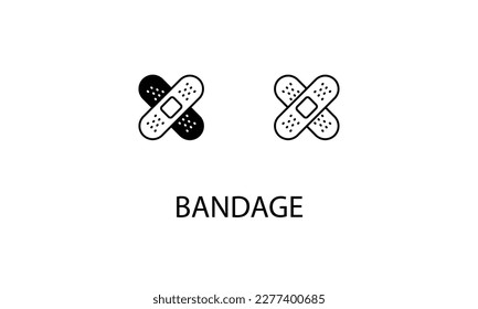 Bandage double icon design stock illustration