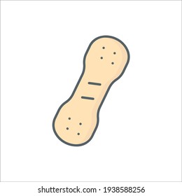 Bandage Flat Icon Isolated On White Background