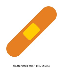 Bandage flat icon. You can be used bandage icon for several purposes like: websites, UI, UX, print templates, promotional materials, info-graphics, web and mobile phone apps.