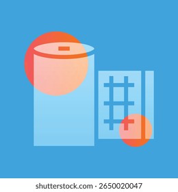 Ilustração de morfismo de vidro de bandagem. Elementos de desfoque de transparência. Design em camadas da interface do usuário. Elemento isolado do vetor. 