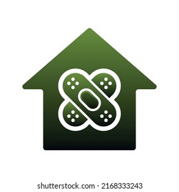 Logo-Farbverlauf-Design-Symbol für Bandwohnungen