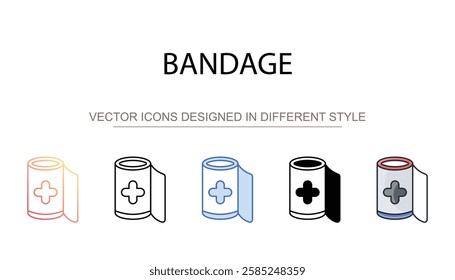 Bandage icon design with white background stock illustration