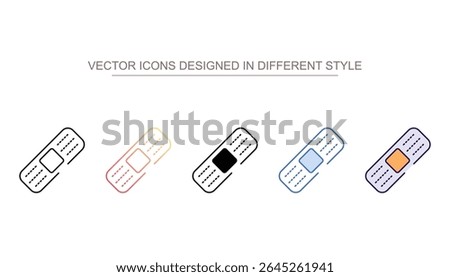 Bandage icon design with white background stock illustration