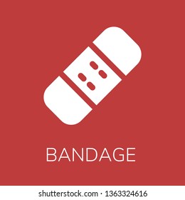  Bandage icon. Editable  Bandage icon for web or mobile.
