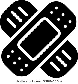 bandage icon in health and medical package with gliph style