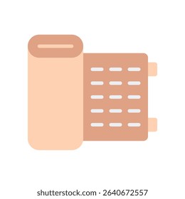 Bandage Icon for Hiking Injuries and Outdoor First Aid. National park emergency aid illustration, safety and protection in the wild
