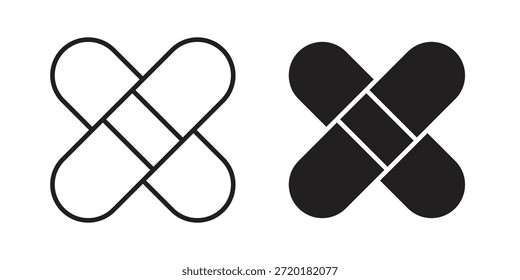 Verbandssymbol im Liniendesign. Einfacher Symbolvektor