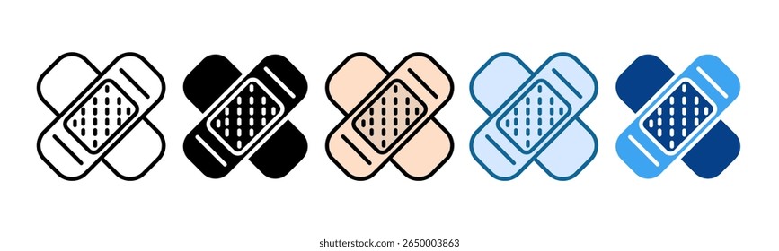 Bandage Icon Set Multiple Style Collection