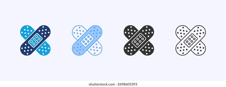 Bandage Icon Set Multiple Style Collection