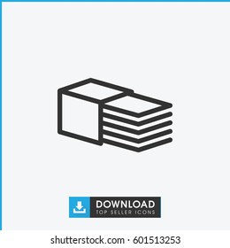 bandage icon. simple outline bandage vector icon. on white background.