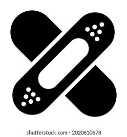 Bandage icon symbol illustration on white background.