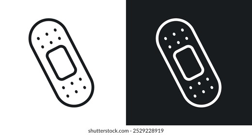 Ícone de faixa na cor preta da linha fina. ilustração simples de símbolos vetoriais planos.