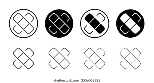 Bandage icon Thin outline art symbol