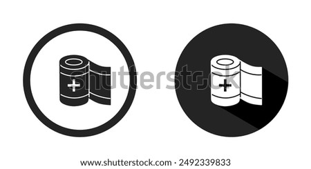 Bandage icon. Bandage icon vector design black color. Stock vector.