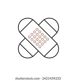 plantilla de diseño de vectores de iconos de venda. Stroke editable.