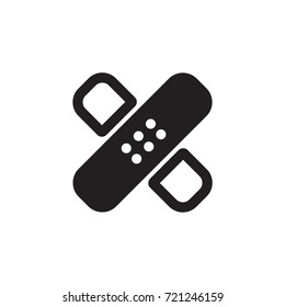 bandage icon vector. glyph style