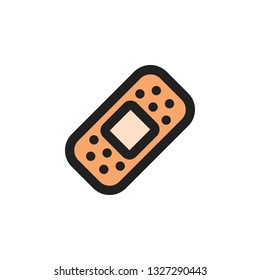 Bandage Icon Vector Illustration in Filled Style for Any Purpose