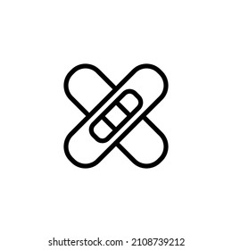 Bandage Symbol Vektorgrafik Logo Vorlage für viele Zwecke. Einzeln auf weißem Hintergrund.