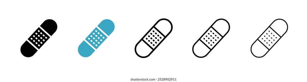 Conjunto de ilustrações de vetor de ícone de faixa