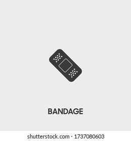 bandage icon. bandage vector on gray background