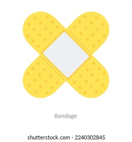 Bandage and injury icon concept